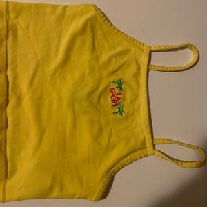 yellow crop tank